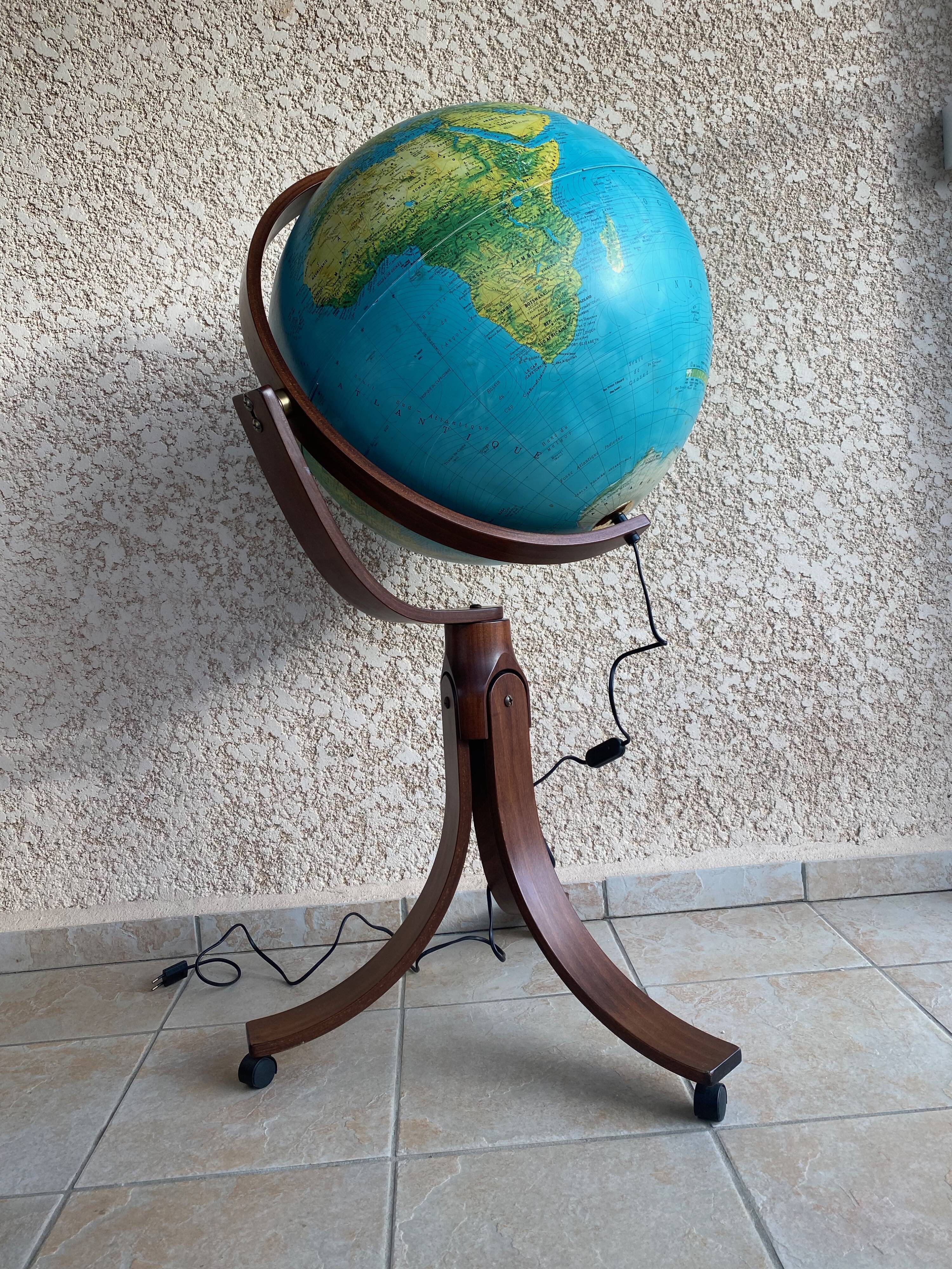 Huge Luminous Globe Ricoscope Florence, Italy, published in 1981
