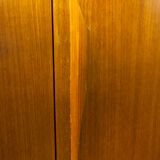 Scandinavian teak cabinet 1960 with mounting plan