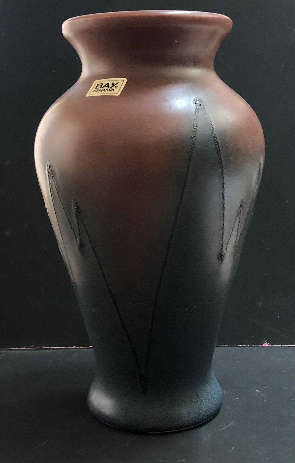 Vase Bay Keramik West Germany 760-30, décor éclair