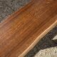 Paire de bancs orme pour table de ferme brutaliste rustique 1950