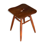 Ercol vintage solid teak stool