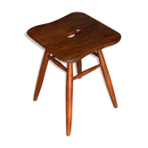 Tabouret teck massif vintage Ercol