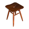 Ercol vintage solid teak stool