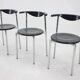 Set of Three Mid Century Dining Chairs, Germany, 1980s