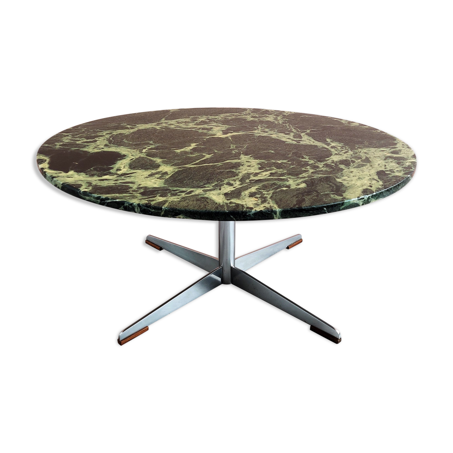 Table basse en marbre vert, années 1960.