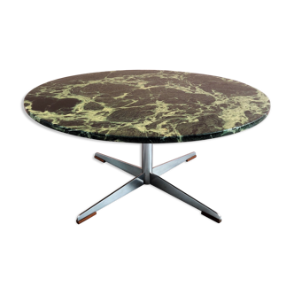 Table basse en marbre vert, années 1960.
