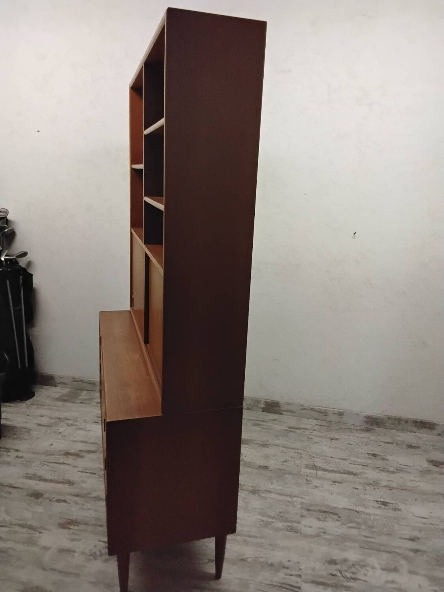 Scandinavian bookcase, chest of drawers