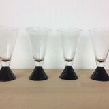 Set of 4 champagne flutes