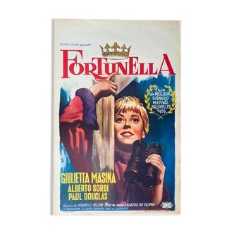 Affiche belge "Fortunella" federico fellini, giulietta masina, alberto sordi 1958