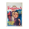 Belgian poster "Fortunella" Federico Fellini, Giulietta Masina, Alberto Sordi 1958