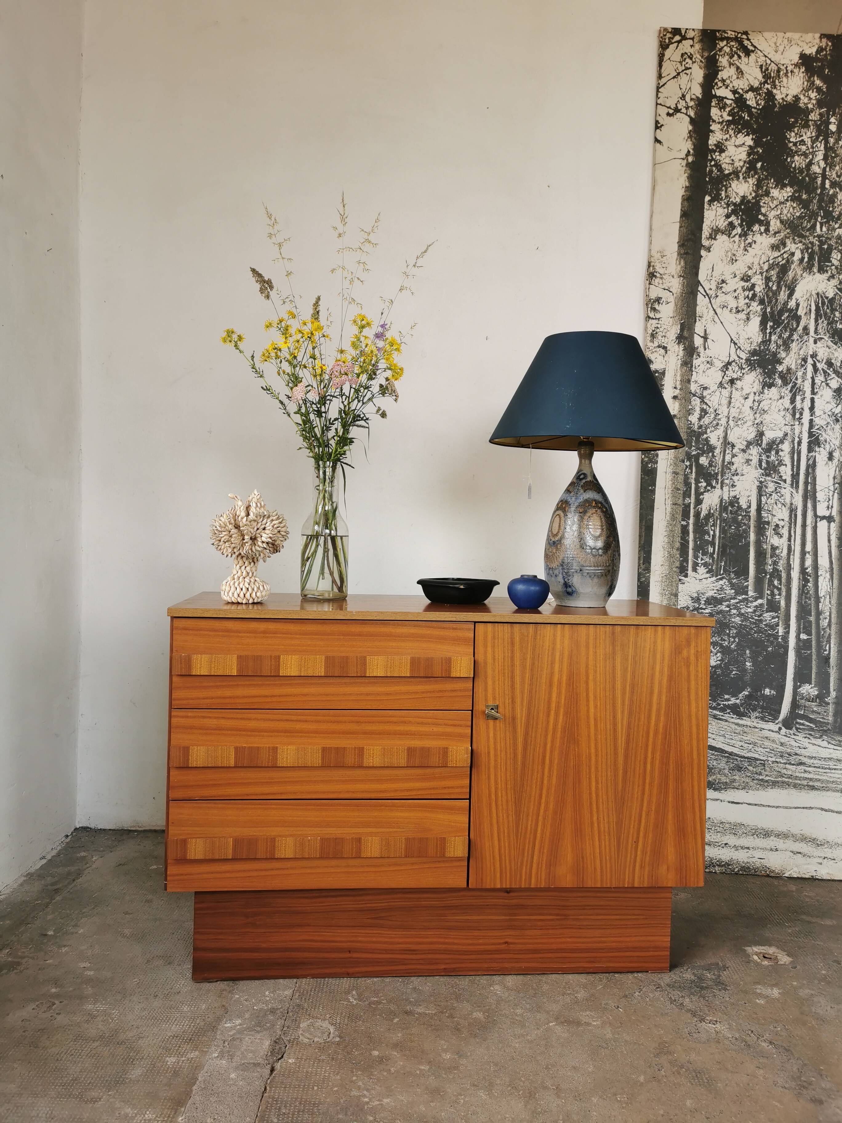 Sideboard, vintage chest of drawers 1970