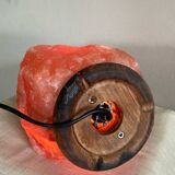 Genuine Himalayan salt stone lamp from the 1970s