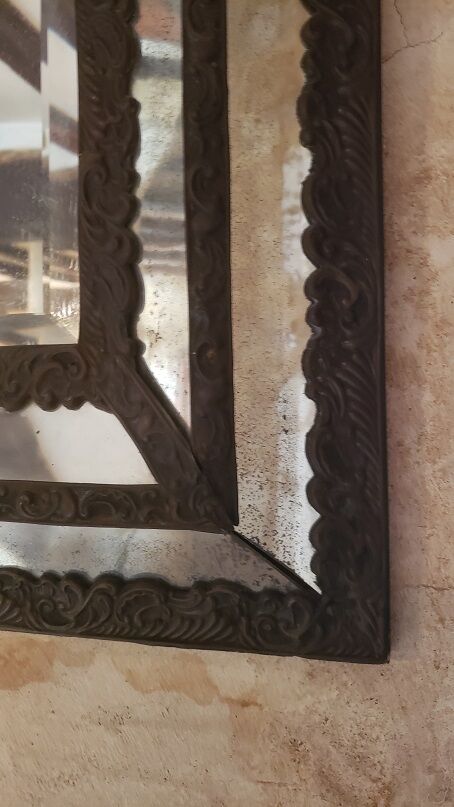 Mirror brass repelled XIXth