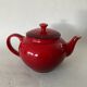 Le Creuset Cherry Red Teapot with Stainless Steel Filter 0.5L