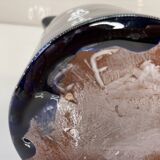 Old Cobalt Blue enamelled earthenware pitcher