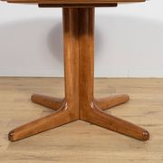 Mid-Century Round Teak Extendable Dining Table, United Kingdom, 1950s