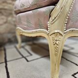 Pair of 1960s silk bergère armchairs