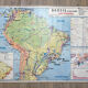 School map brazil vintage mdi year 1978