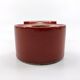 3 red ceramic candlesticks • Cari Zalloni • Steuler • 1970