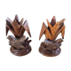 2 bougeoirs en bois