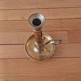 Old Candlestick Mounted Drop Candlestick in Copper or Brass