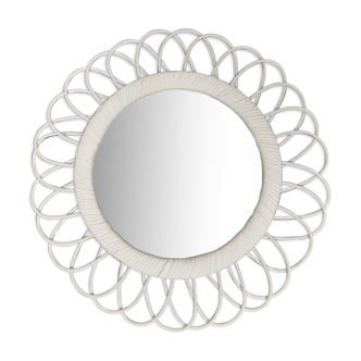 Rattan mirror 41 cm in diameter