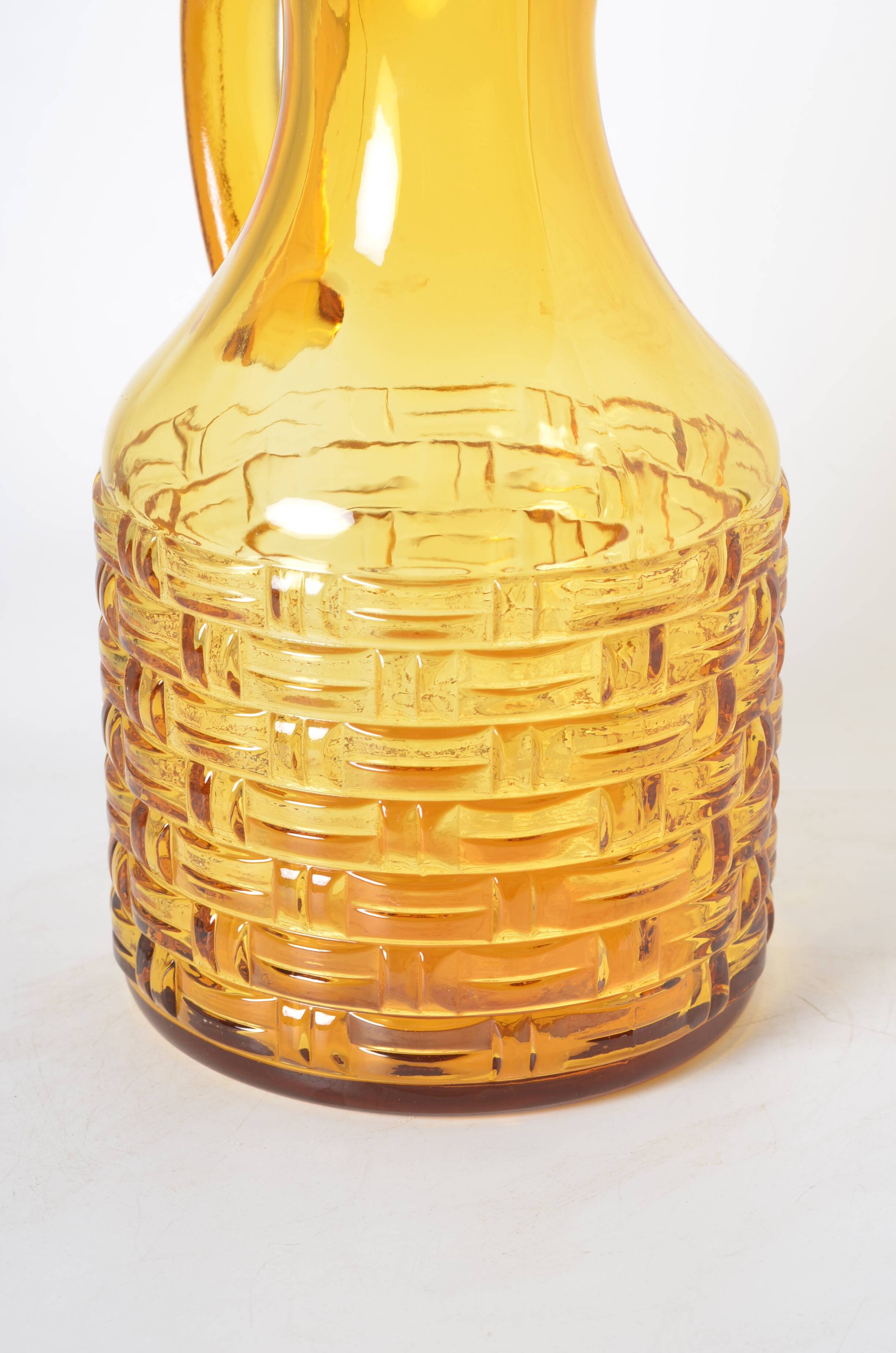 carafe verre ambré