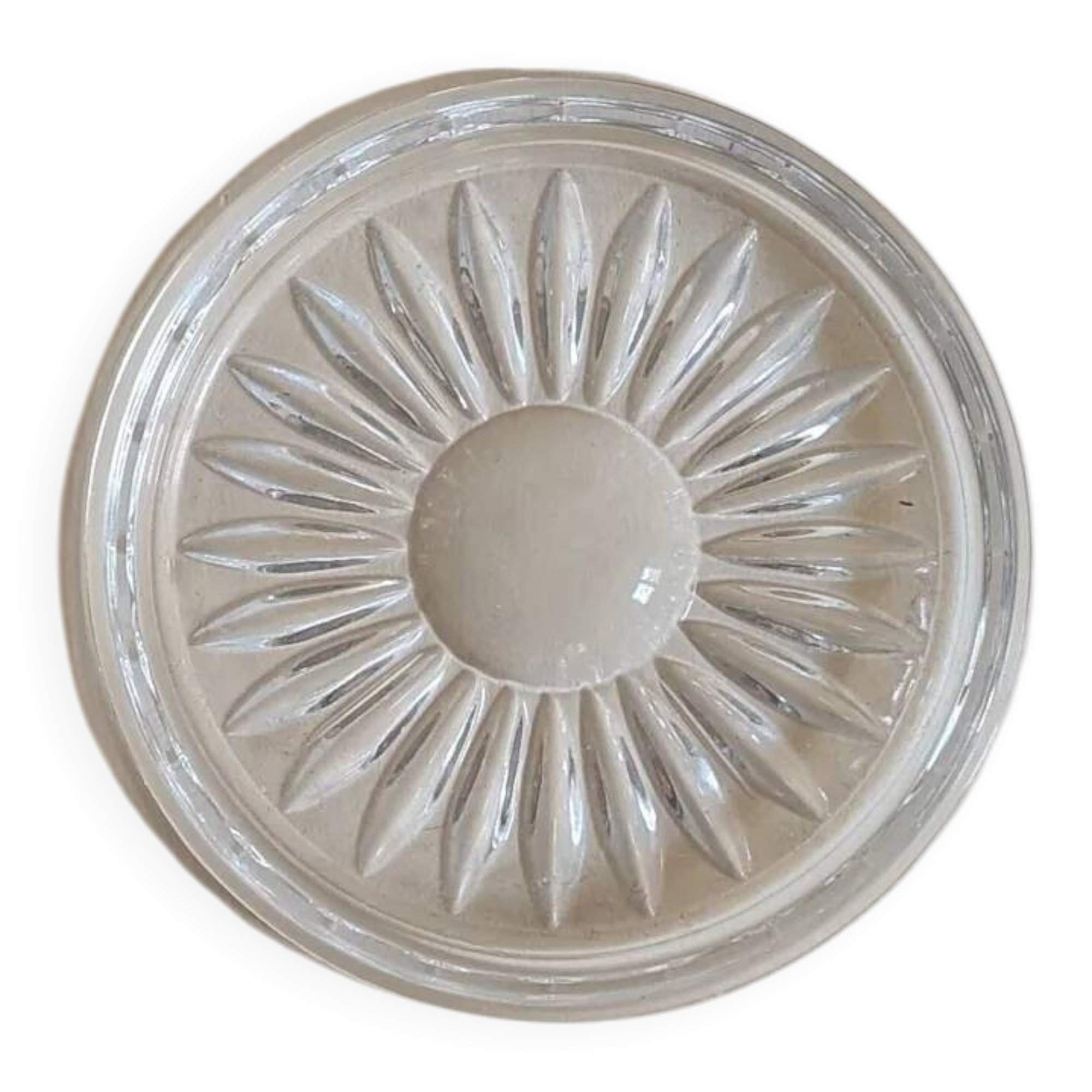 Moulded glass coaster