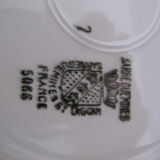 6 Digoin Sarreguemines plate of earthenware