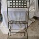 Suite of 6 iron garden chairs