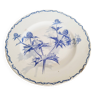 CM earthenware dinner plate, Chardon model, blue color