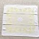 Serviettes de table vintage jaune et blanc