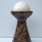 Vintage vase in pyrity sandstone, signed