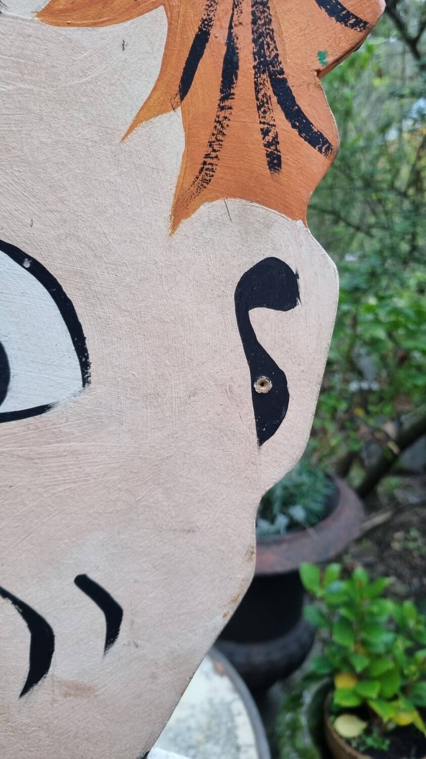 Very large old advertising panel or sign