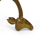 Coffee table with mouflons by Alain Chervet, circa 1970