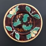 Lot of 2 plates decorated pears