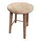 Aero-gummed solid wood stool