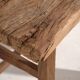 Antique solid wood stools (circa 1900). Set of 2 pieces no. 2.
