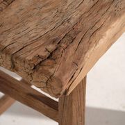 Antique solid wood stools (circa 1900). Set of 2 pieces no. 2.