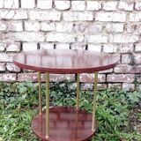Formica and brass coffee table