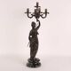 Antique bronze candelabrum Europe 20th Century