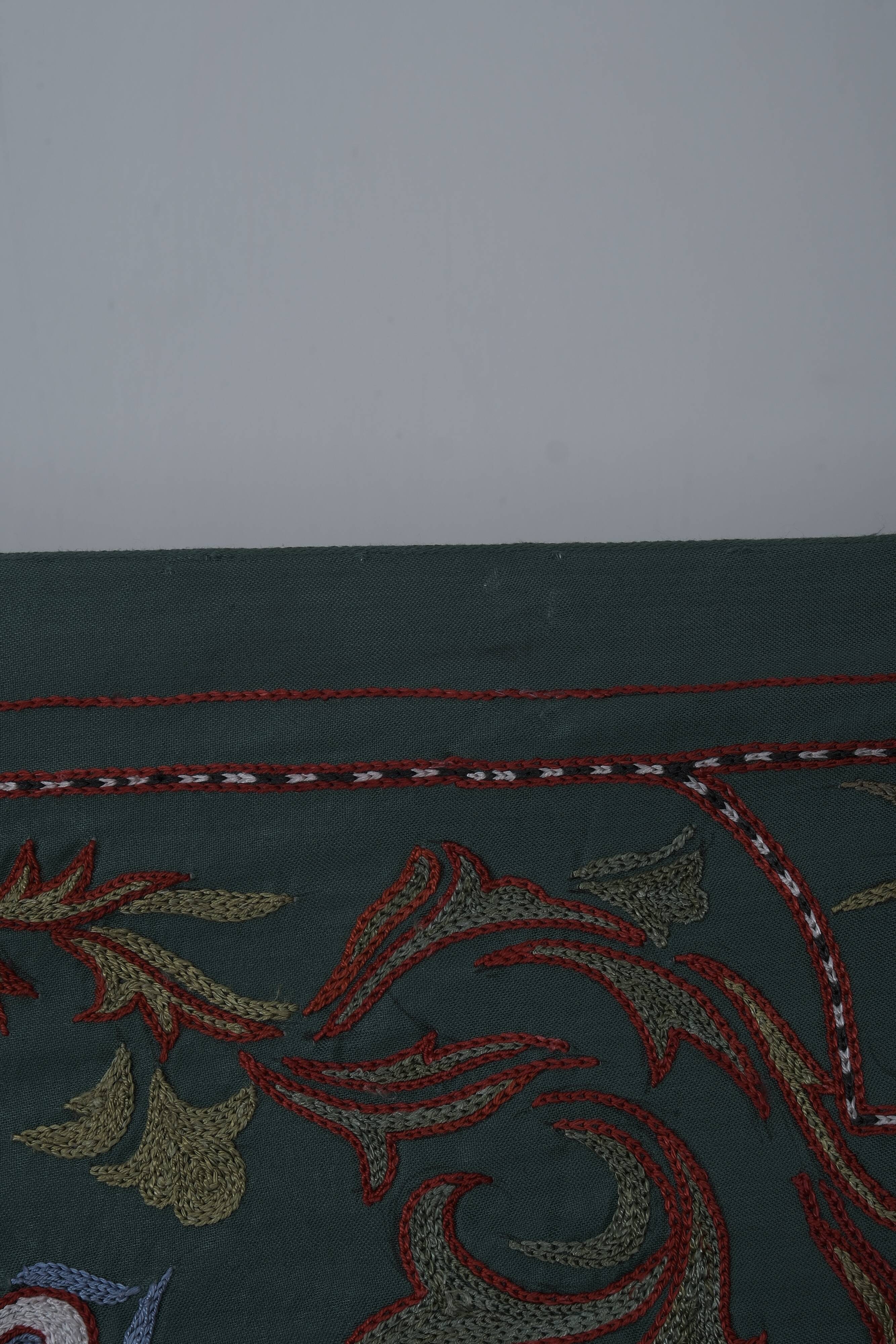 Hand knotted rug, vintage turkish rug 53x184 cm