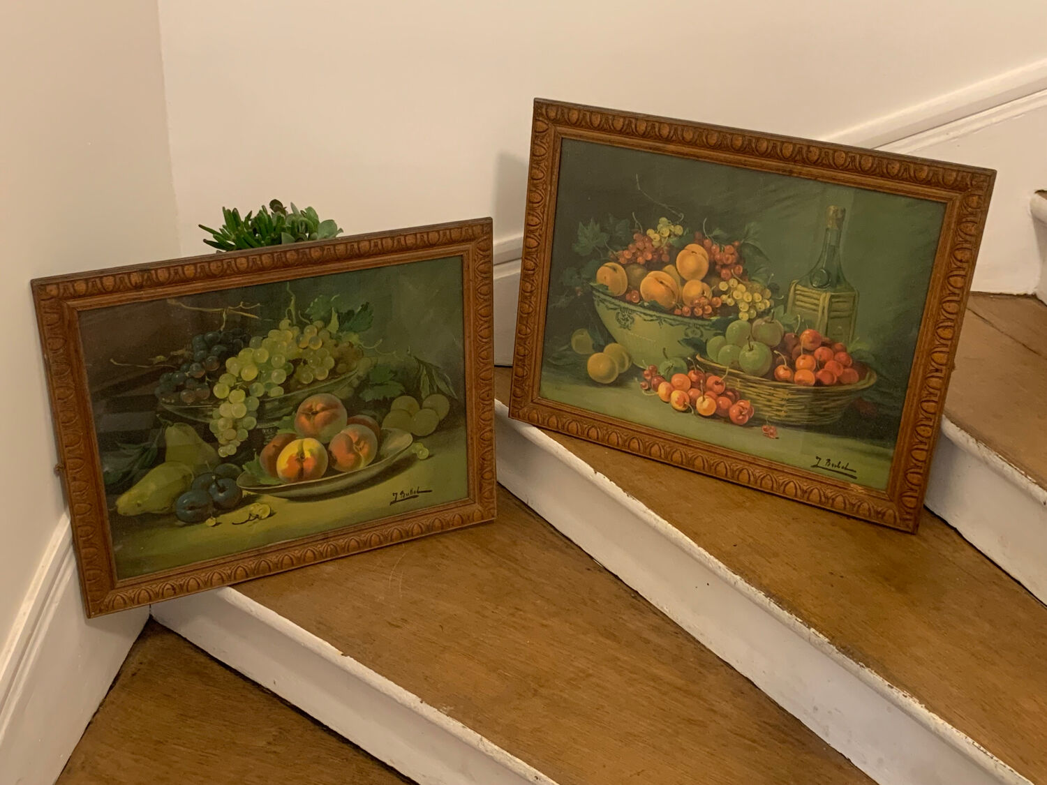Pair of Still Life Fruit Paintings 1900