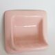 Porte savon en céramique rose