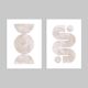 2 geometric art prints. (42x59.4cm)