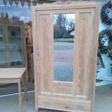 Art Deco cabinet raw wood