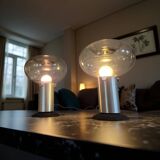 2 lampes Space Age de Süssmuthglas, Allemagne, années 1960