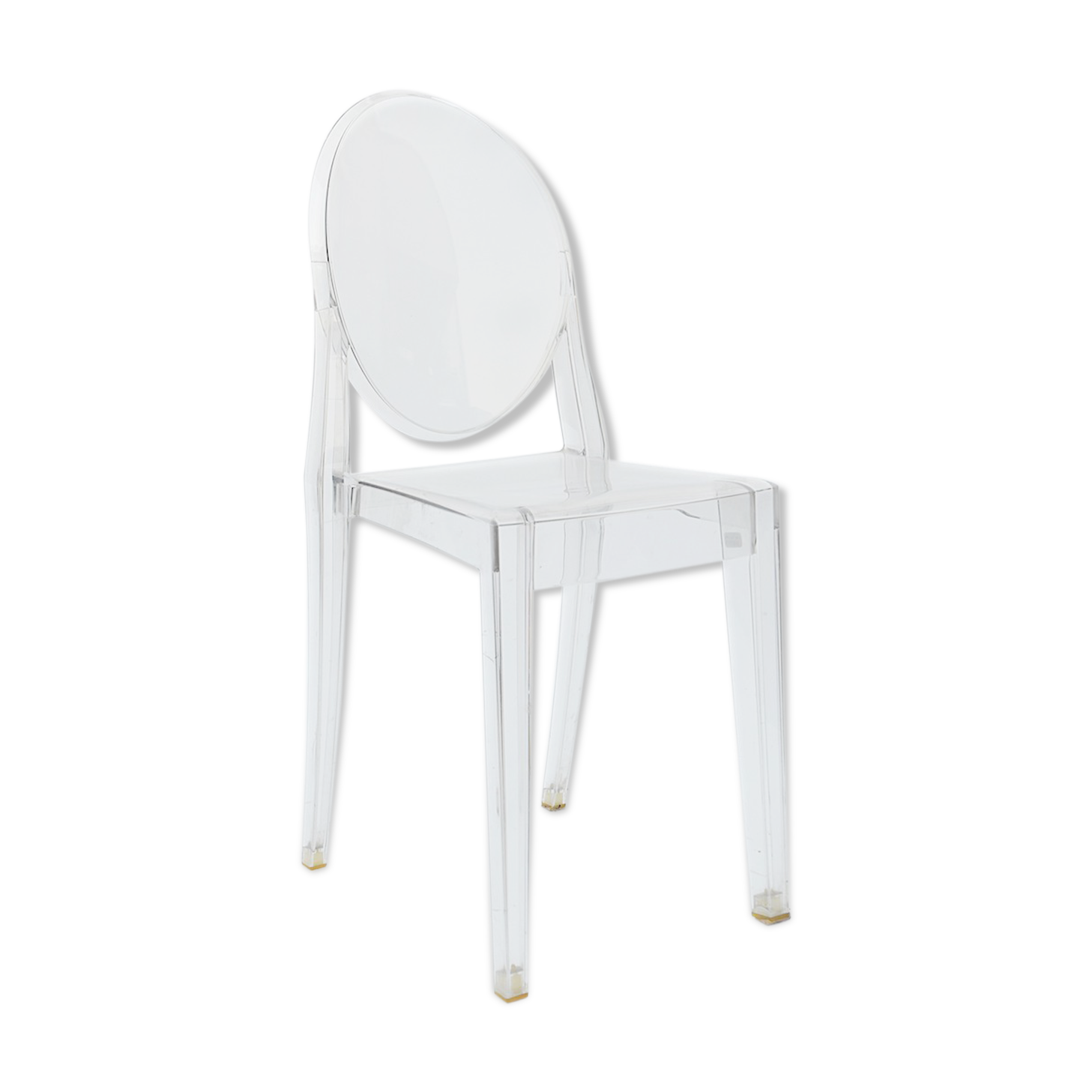 Chaise en plexiglass Philippe starck, editions Kartell, modèle Victoria Ghost