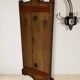 Vintage coat rack mid-century wooden rack with metal hooks, 55 × 40 × 92 cm