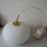 Ancien globe abat jour luminaire en verre suspension déco vintage rétro